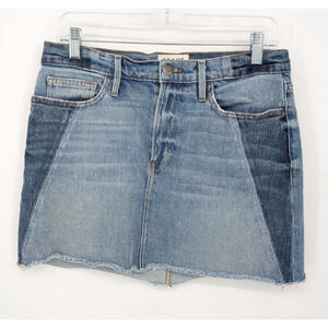 Frame Denim Skirt Women 27 Blue Mini Stretch Jean Trendy Western Y2K 90's Casual